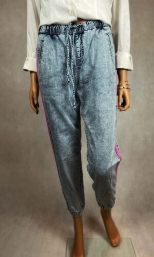 Spodnie jeansowe z lampasem