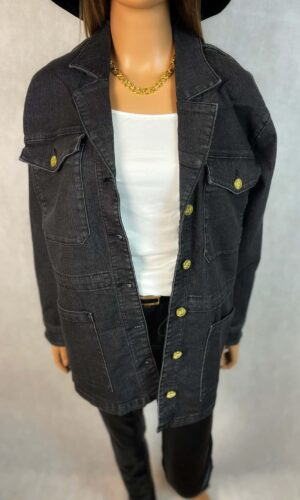 Kurtka jeansowa czarna