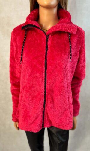 różowa bluza polarowa Bonprix damska zapinana na zamek przód